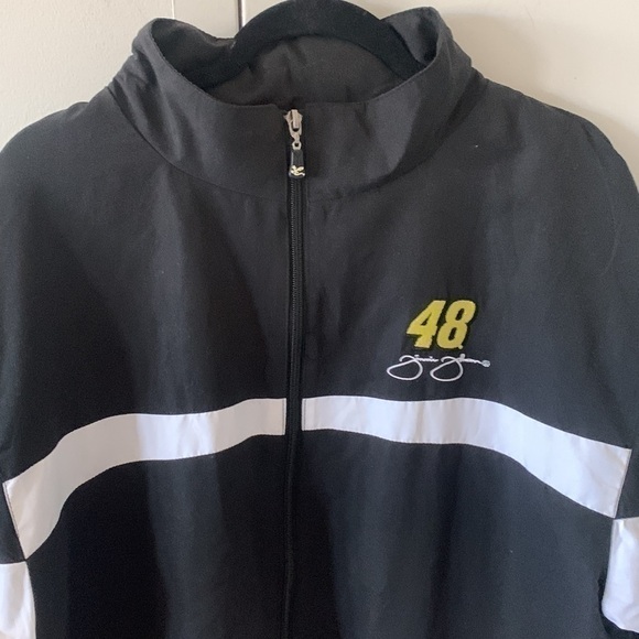 Nascar Chase Authentic #48 Jimmie Johnson size large zip up jacket - Picture 3 of 6